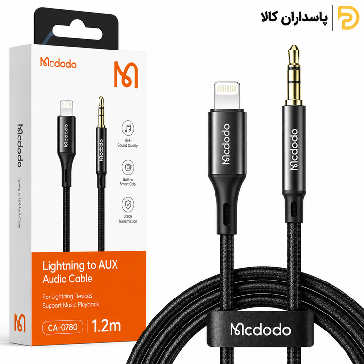 کابل تبدیل لایتنینگ به AUX مک دودو مدل CA0780 طول ۱.۲ متر